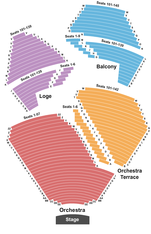Segerstrom Center For The Arts Beauty and the Beast Seating Chart